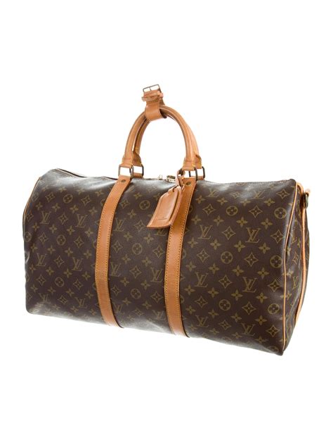 louis vuitton keepall monogram bandouliere 50 black